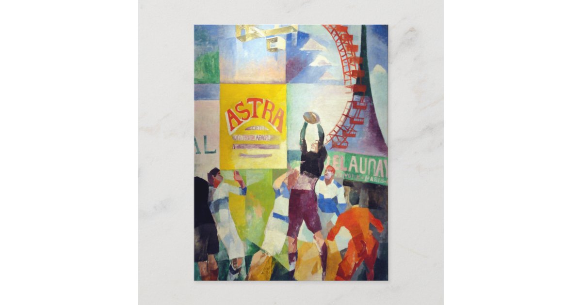 Robert Delaunay The Cardiff Team Postcard | Zazzle
