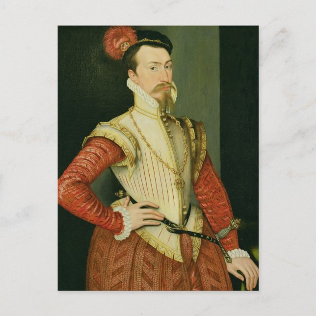 Robert Dudley (1532-88) 1st Earl of Leicester, c.1 Postcard (Front)