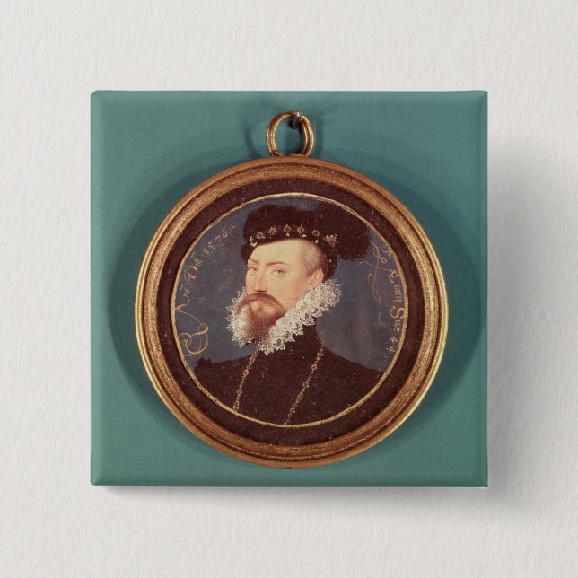Robert Dudley, Earl of Leicester (c.1532-88) 1576 Button (Front)