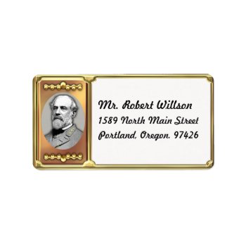 Robert E. Lee Address Label by arklights at Zazzle