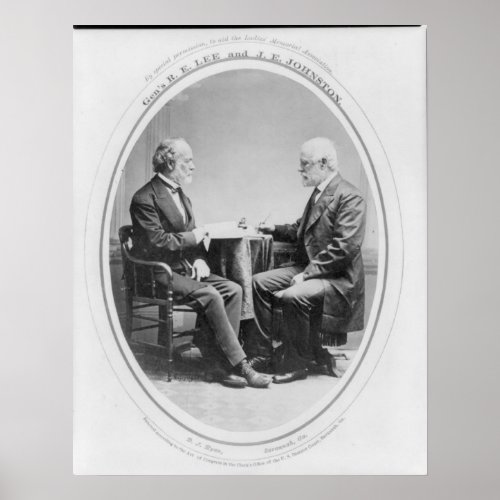 Robert E Lee and Joseph E Johnston Poster