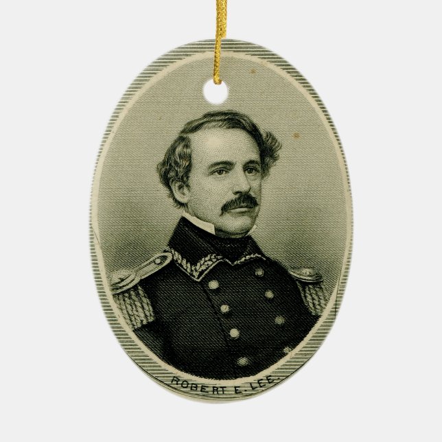 Robert E. Lee Ceramic Ornament (Front)