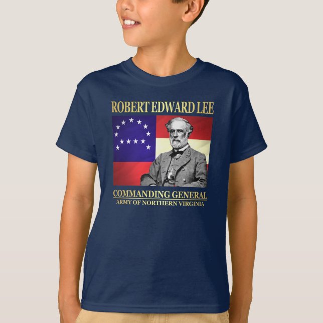 Robert E Lee (Commanding General) T-Shirt (Front)