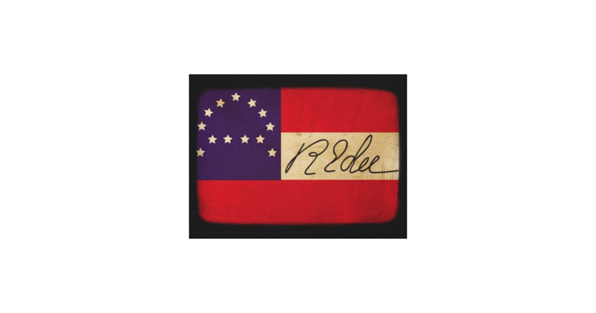 Robert E Lee Headquarters Flag Print Zazzle