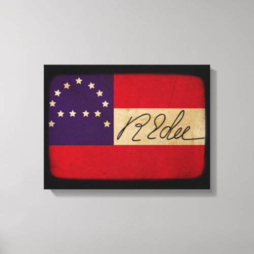 Robert E Lee Headquarters Flag Print