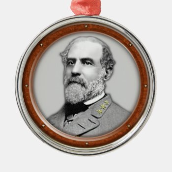 Robert E.lee Metal Ornament by arklights at Zazzle