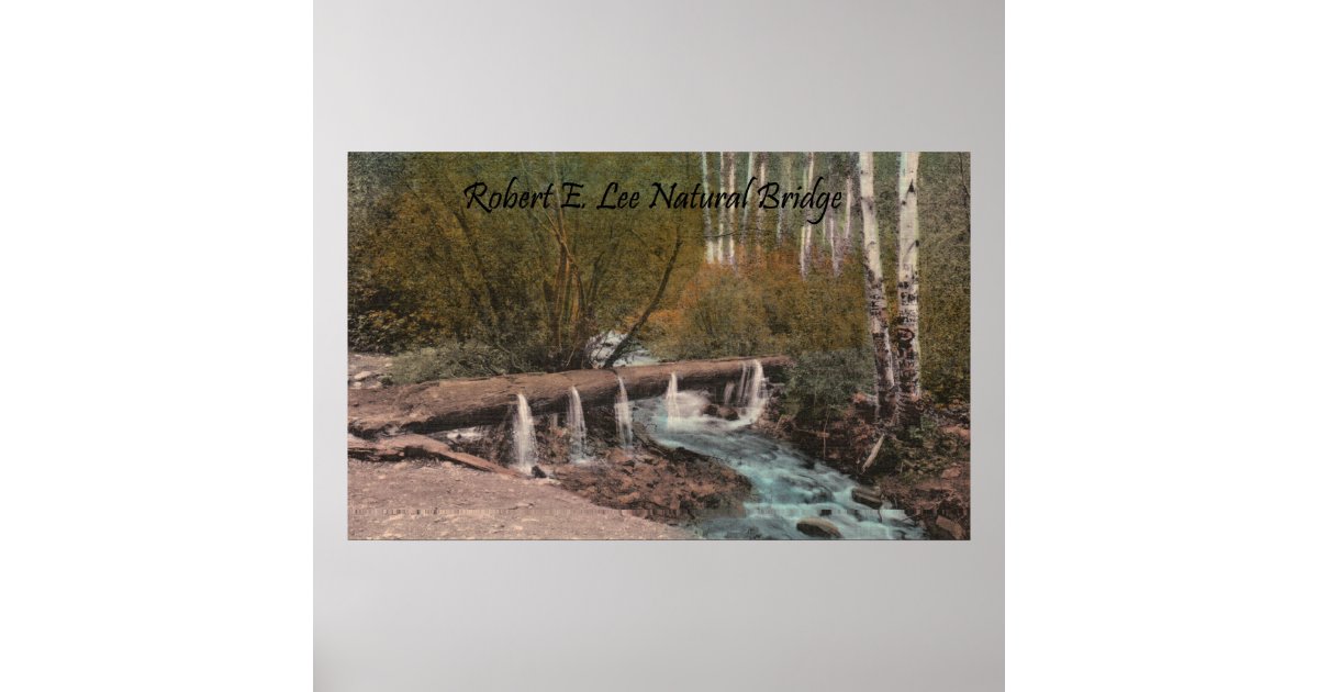 Robert E. Lee Natural Bridge Poster Zazzle