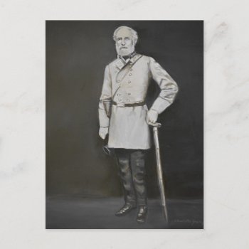 Robert E. Lee Portrait General Art Postcard by CharlottesWebArt at Zazzle