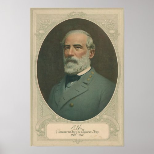 Robert E Lee Portrait Poster