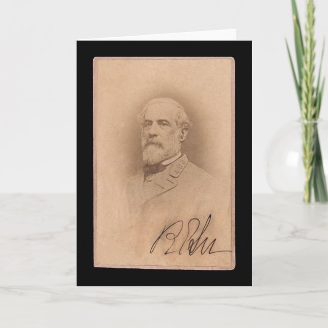 Robert E. Lee Signed Card 1860 (Front)