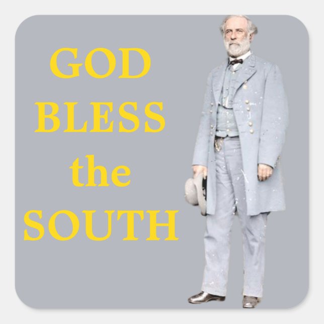 ROBERT E. LEE SQUARE STICKER (Front)