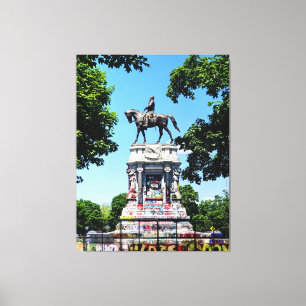 Robert E. Lee Statue Canvas Print