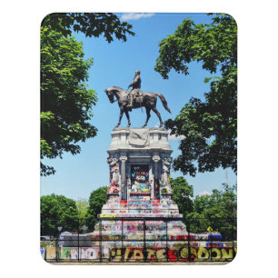 Robert E. Lee Statue Door Sign