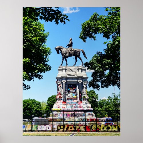 Robert E Lee Statue  Poster