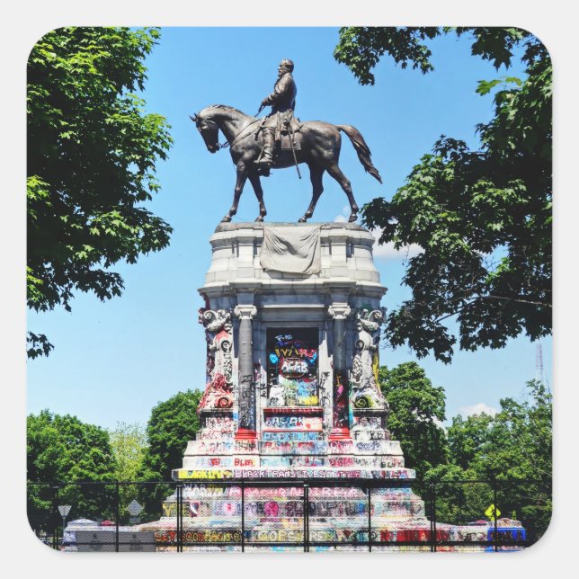 Robert E. Lee Statue  Sticker (Front)