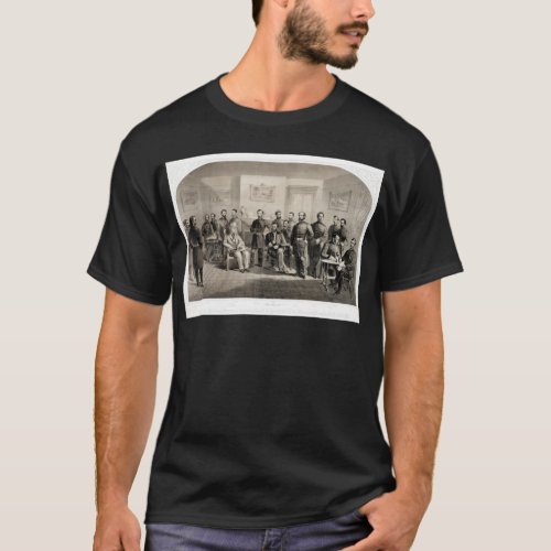 Robert E Lee Surrenders to Ulysses S Grant T_Shirt