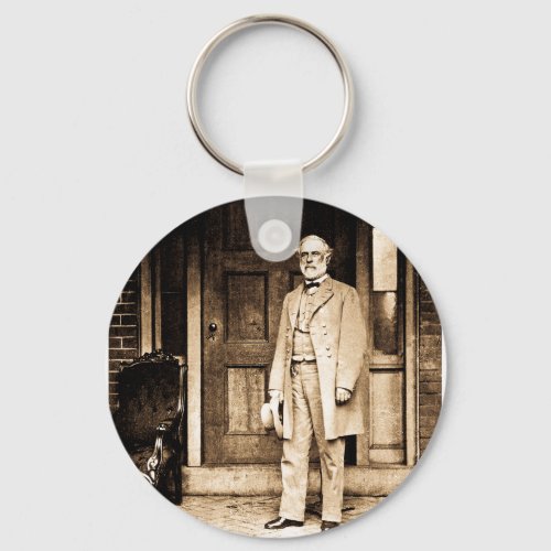 Robert E Lee _ Vintage Mathew Brady Keychain