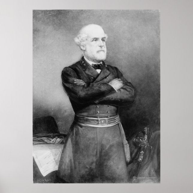 Robert Edward Lee Portrait by John Adams Elder Poster (Front)