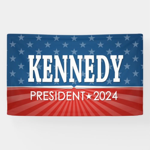 Robert F Kennedy JR 2024 _ stars stripes Banner