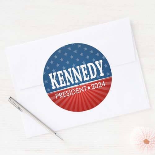Robert F Kennedy JR 2024 _ stars stripes Classic Round Sticker