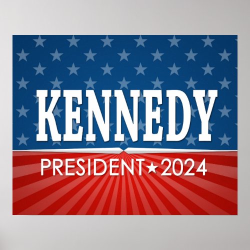 Robert F Kennedy JR 2024 _ stars stripes Poster
