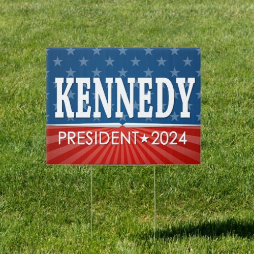 Robert F Kennedy JR 2024 _ stars stripes Sign