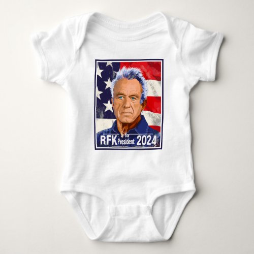 Robert F Kennedy Jr for President 2024 RFK Jr Baby Bodysuit