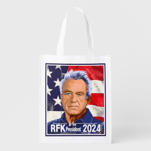Robert F Kennedy Jr for President 2024 RFK Jr Grocery Bag