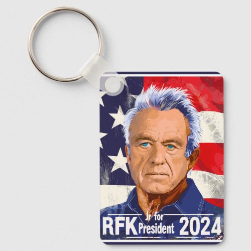 Robert F Kennedy Jr for President 2024 RFK Jr  Keychain