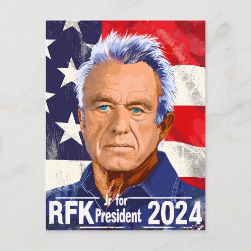 Robert F Kennedy Jr for President 2024 RFK Jr  Postcard