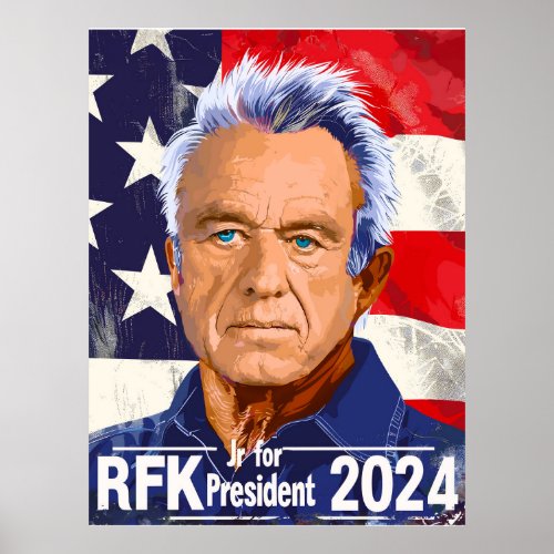 Robert F Kennedy Jr for President 2024 RFK Jr  Poster