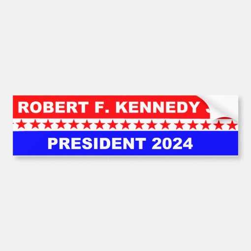 Robert F Kennedy President 2024 Bumper Sticker Zazzle
