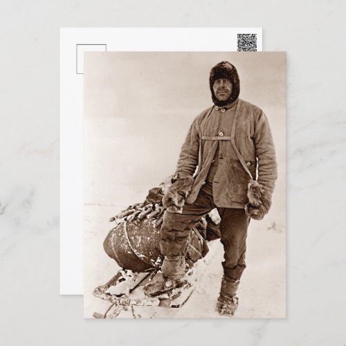 Robert F Scott 1911 Terra Nova Antarctic  Postcard