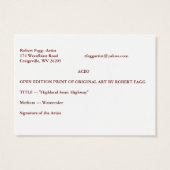 Robert Fagg - Artist (Back)