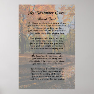 Robert Frost, My November Guest Poster