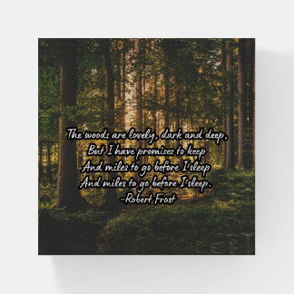 robert frost poem paperweight