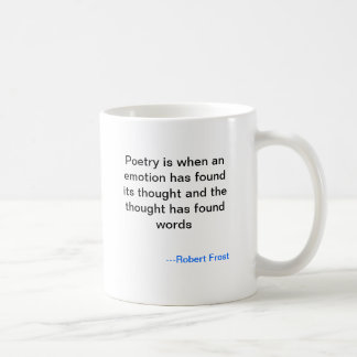 Robert Frost Poetry Mug