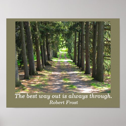 Robert Frost quote _ art print