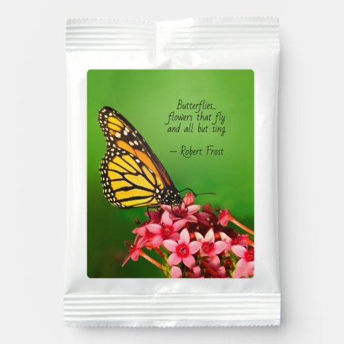 Robert Frost Quote Monarch Butterfly Photographyu Hot Chocolate Drink Mix