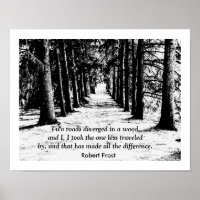 Robert Frost - Quote Print