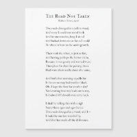 Robert Frost, Road Not Taken Poem