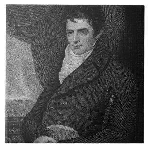 Robert Fulton (1765-1815), engraved by George Park Tile