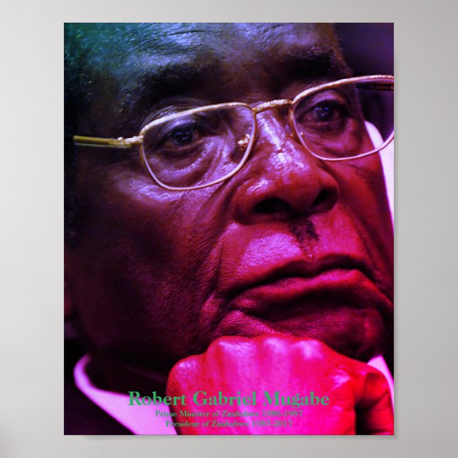 Robert G. Mugabe, President of Zimbabwe Poster (Front)
