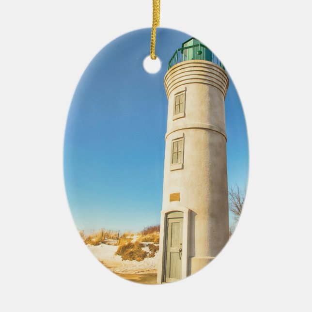 Robert H. Manning Lighthouse Ceramic Ornament (Front)