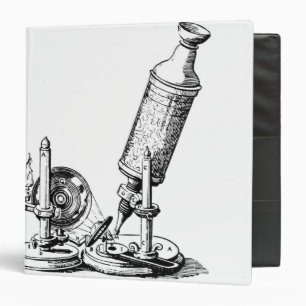 Robert Hooke's Microscope 3 Ring Binder