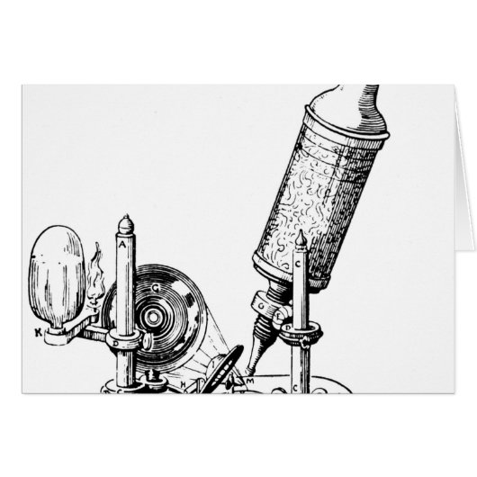 Robert Hooke's Microscope Cards (Front Horizontal)