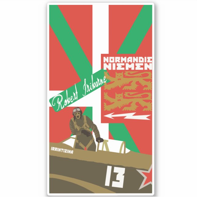 ROBERT IRIBARNE (Ikurrina) Sticker (Front)