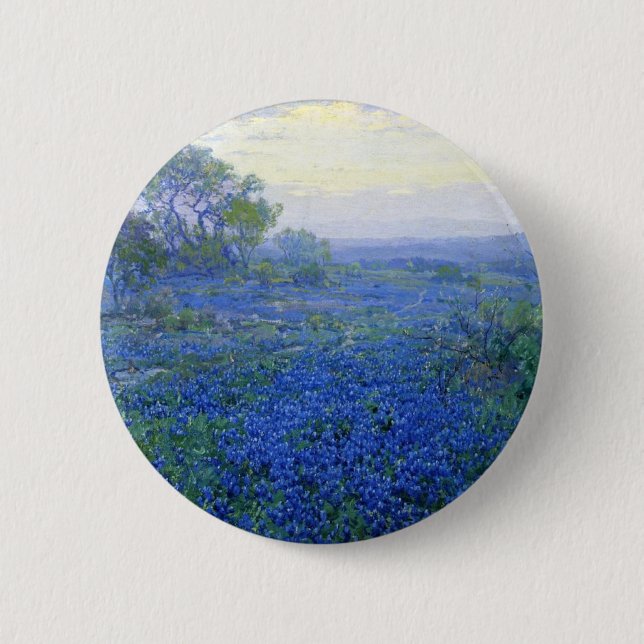 Robert Julian Onderdonk a-cloudy-day-bluebonnets Button (Front)