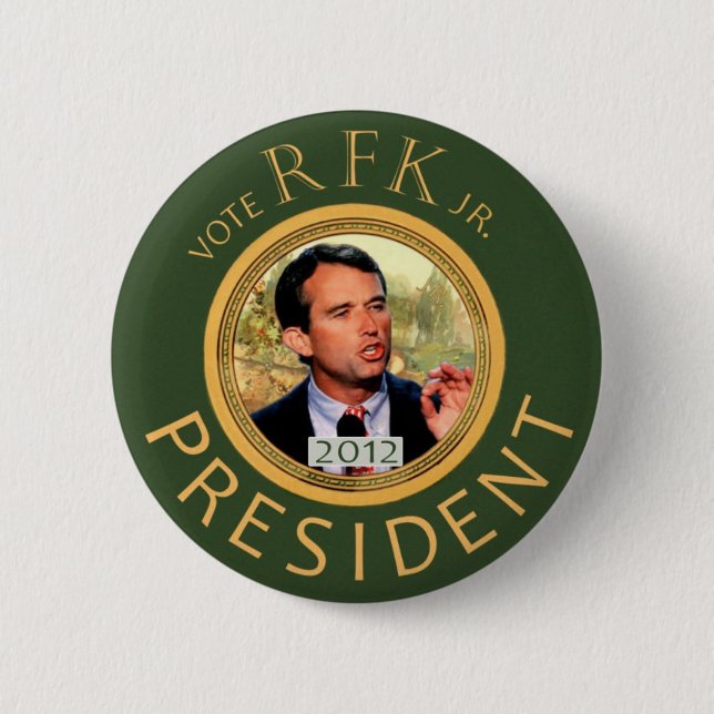 Robert Kennedy, jr. 2012 Pinback Button (Front)