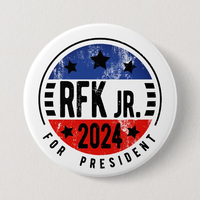 Robert Kennedy, Jr. for President 2024 Button (Front)